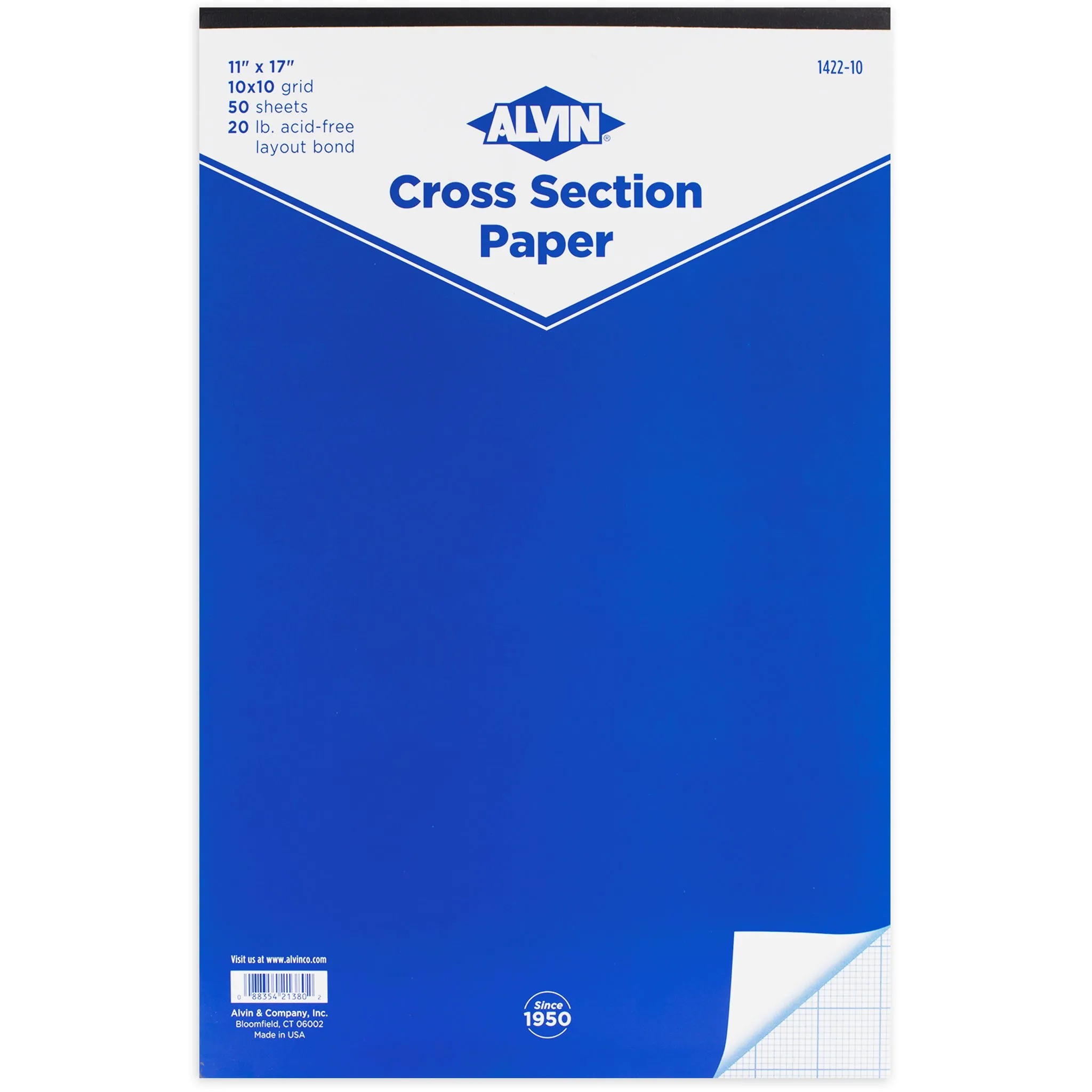 Cross Section Graph Paper Pad / 50 Sheet available in 4x4, 8x8 or 10x10 Grid