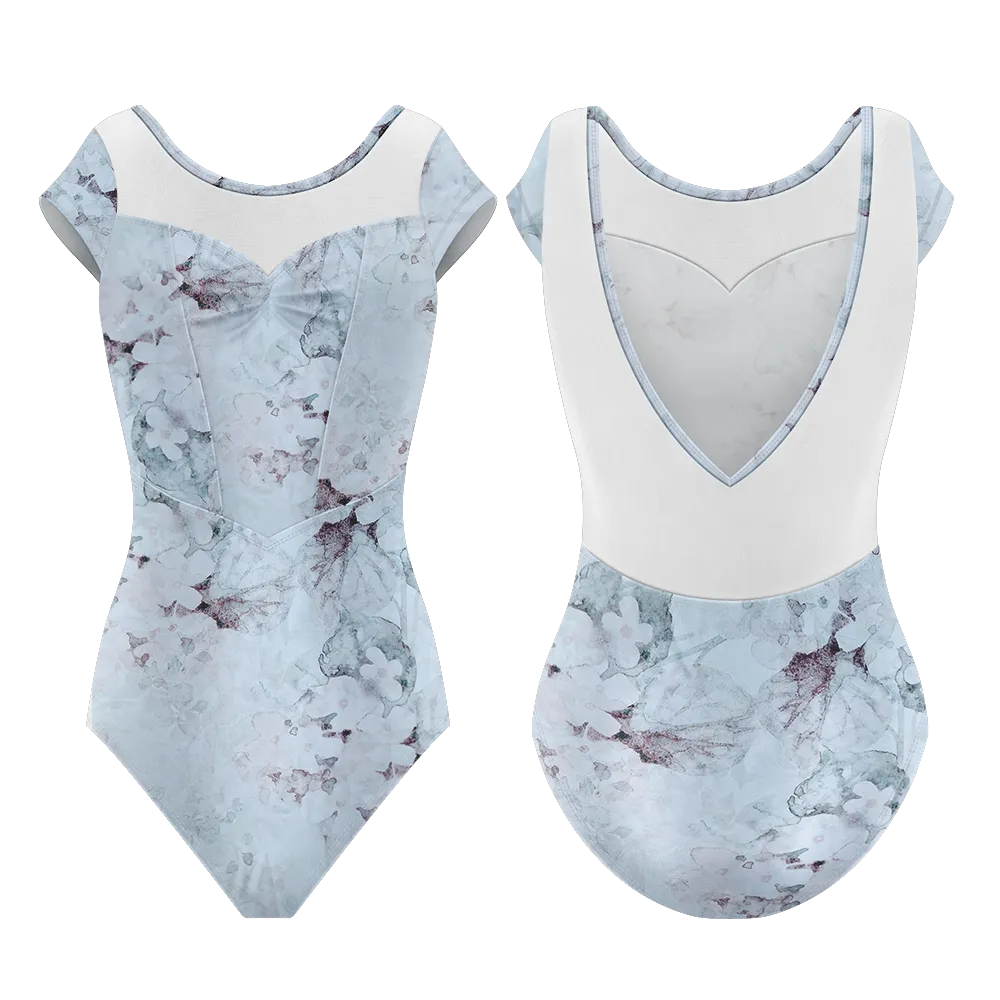 Danse de Paris "Delphine" Cap Sleeve Leotard