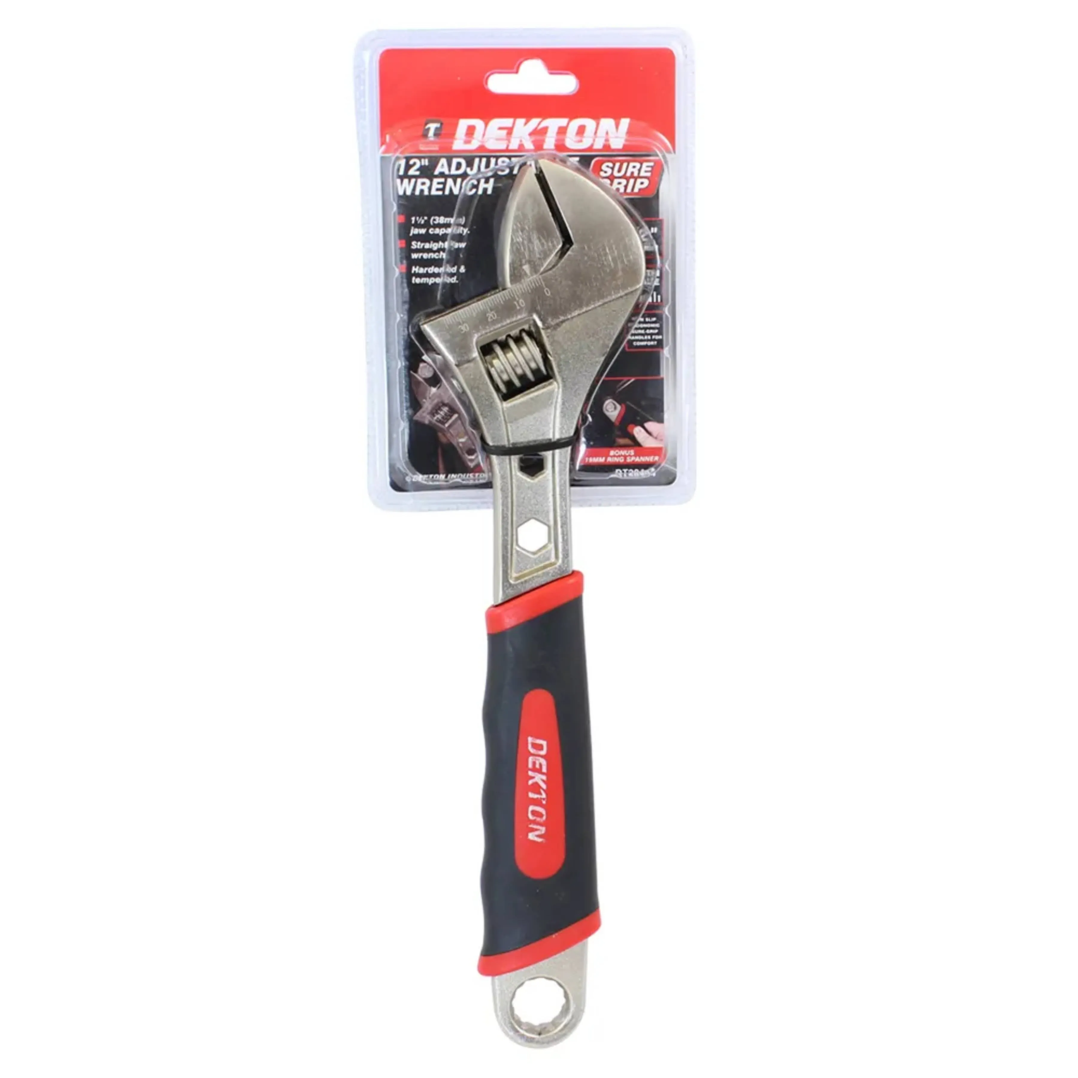 DEKTON 12" Sure Grip Adjustable Spanner