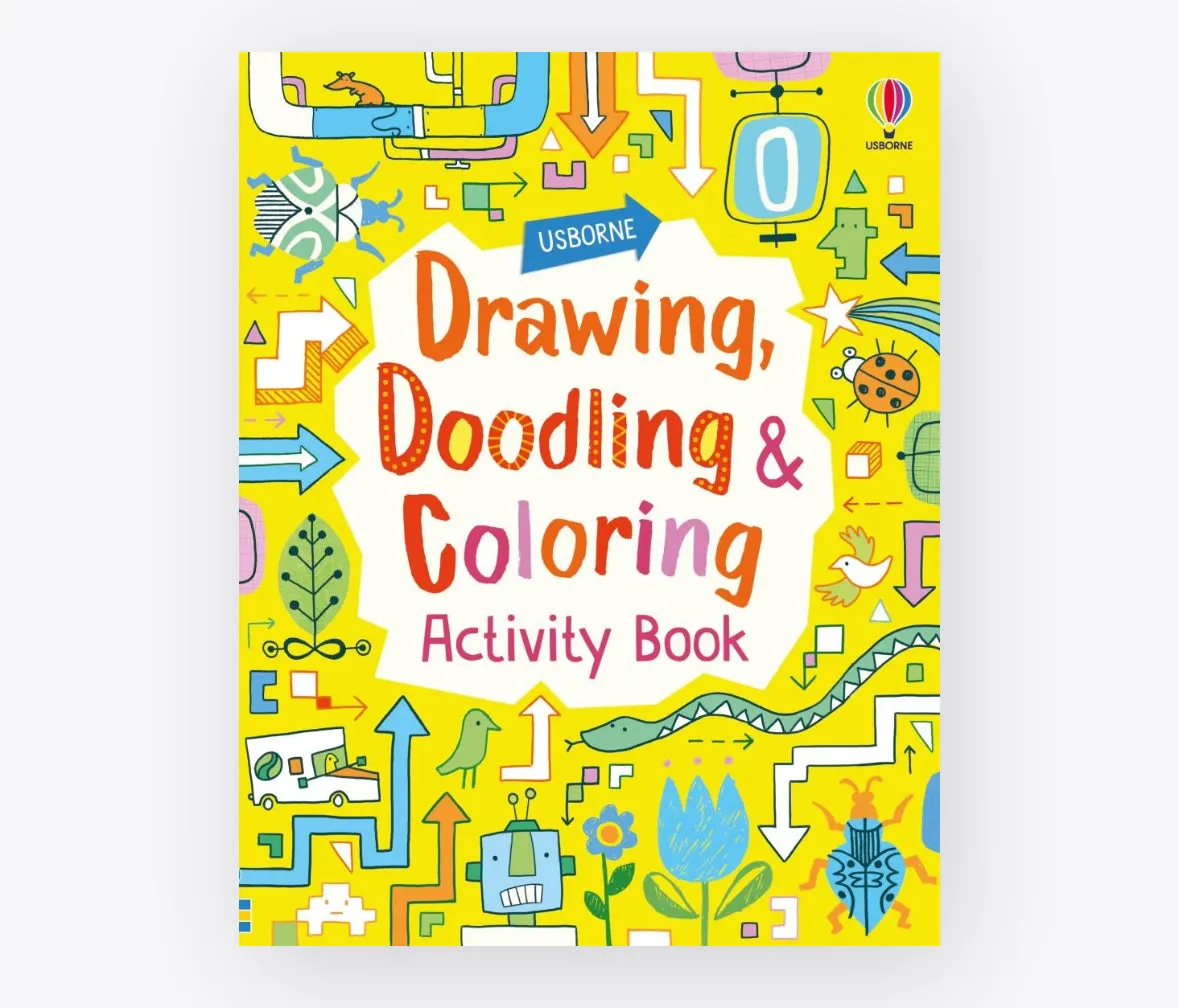 drawing doodling and coloring activity book