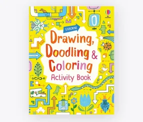 drawing doodling and coloring activity book