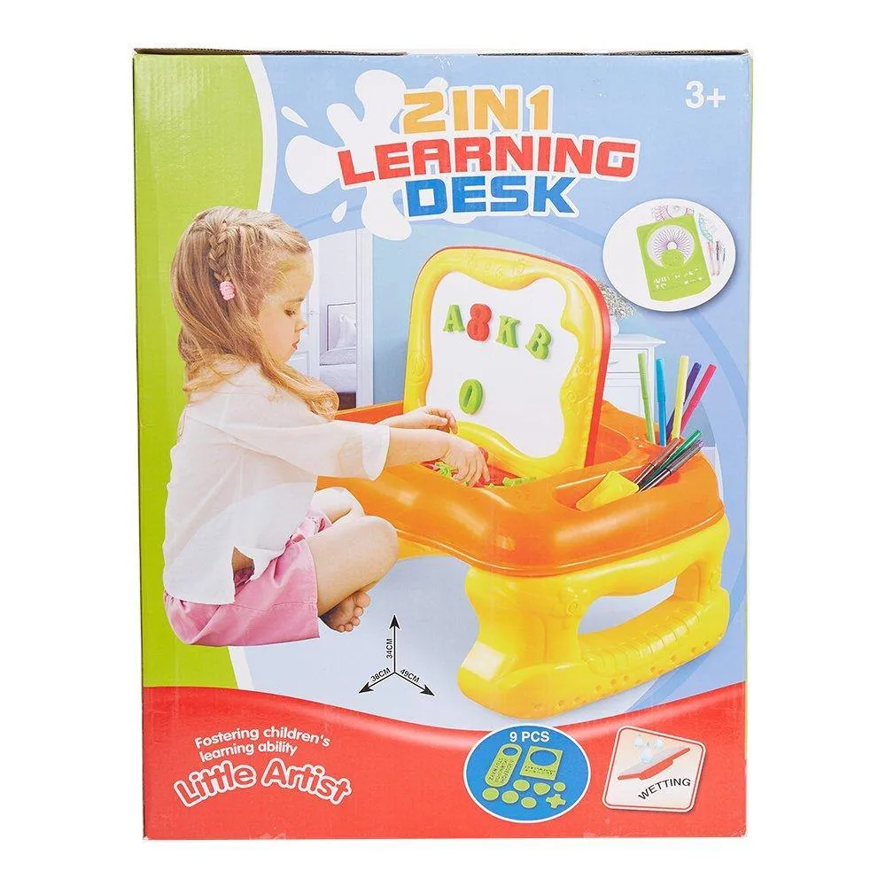 Educational Learning Desk Drawing Board with Magnetic Letters