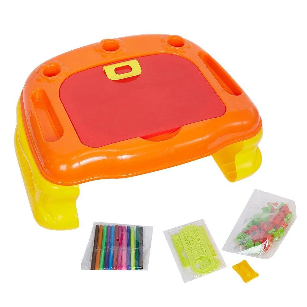 Educational Learning Desk Drawing Board with Magnetic Letters