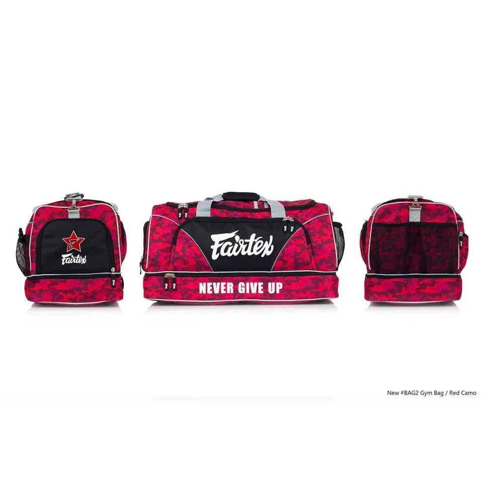 Fairtex BAG2 Red Camo Heavy Duty Gym Bag