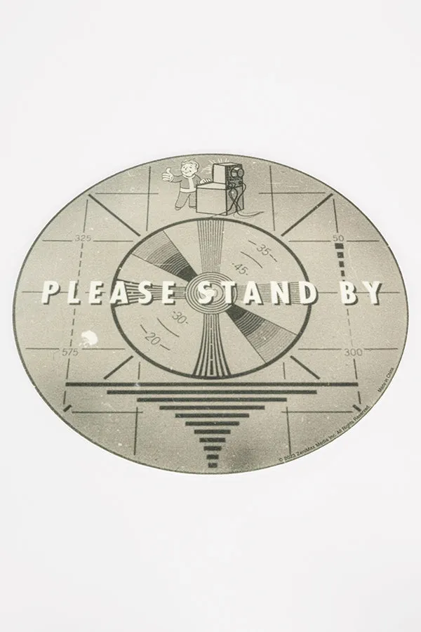 Fallout Please Stand By Record Slip Mat