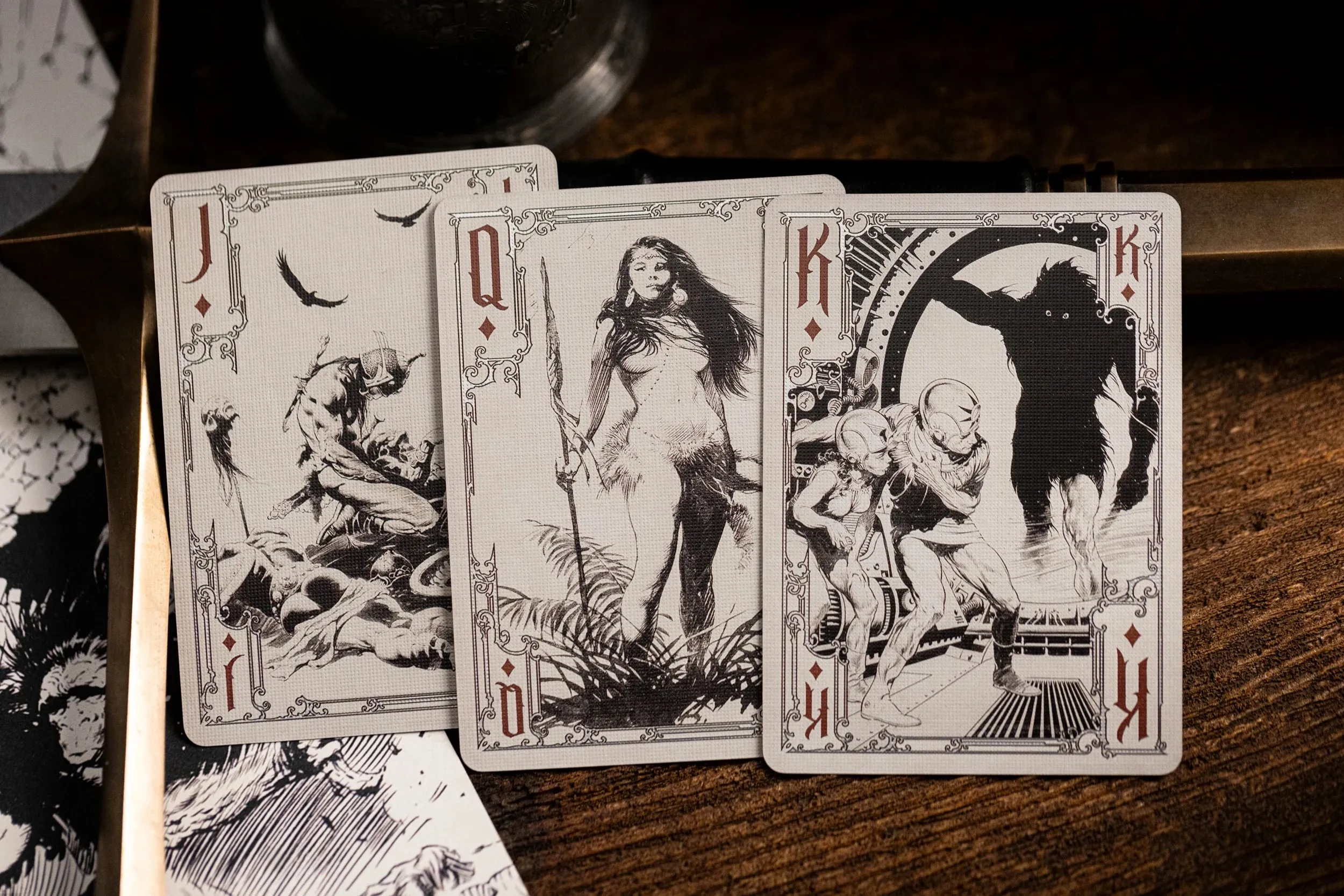 Frazetta Art Museum x Kings Wild Playing Cards - Drawing Edition