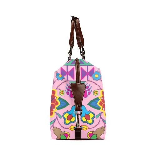 Geometric Floral Winter-Sunset Classic Travel Bag