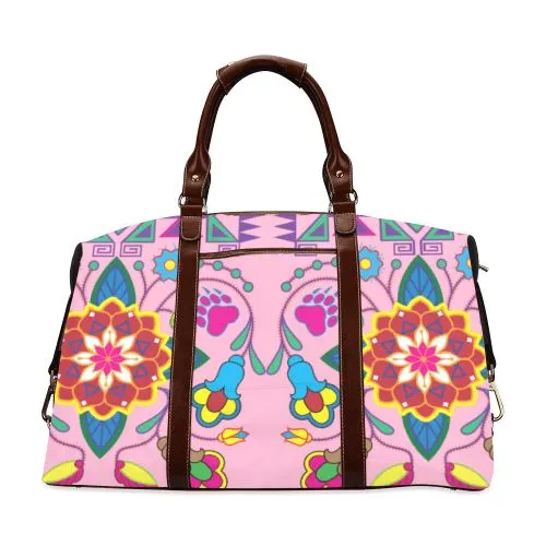 Geometric Floral Winter-Sunset Classic Travel Bag