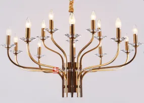 Gilded Grove Glass and Metal Chandelier (D7486-10 5)