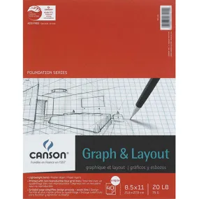 Graph & Layout 8.5in x 11in 40sheet 8/8 grid