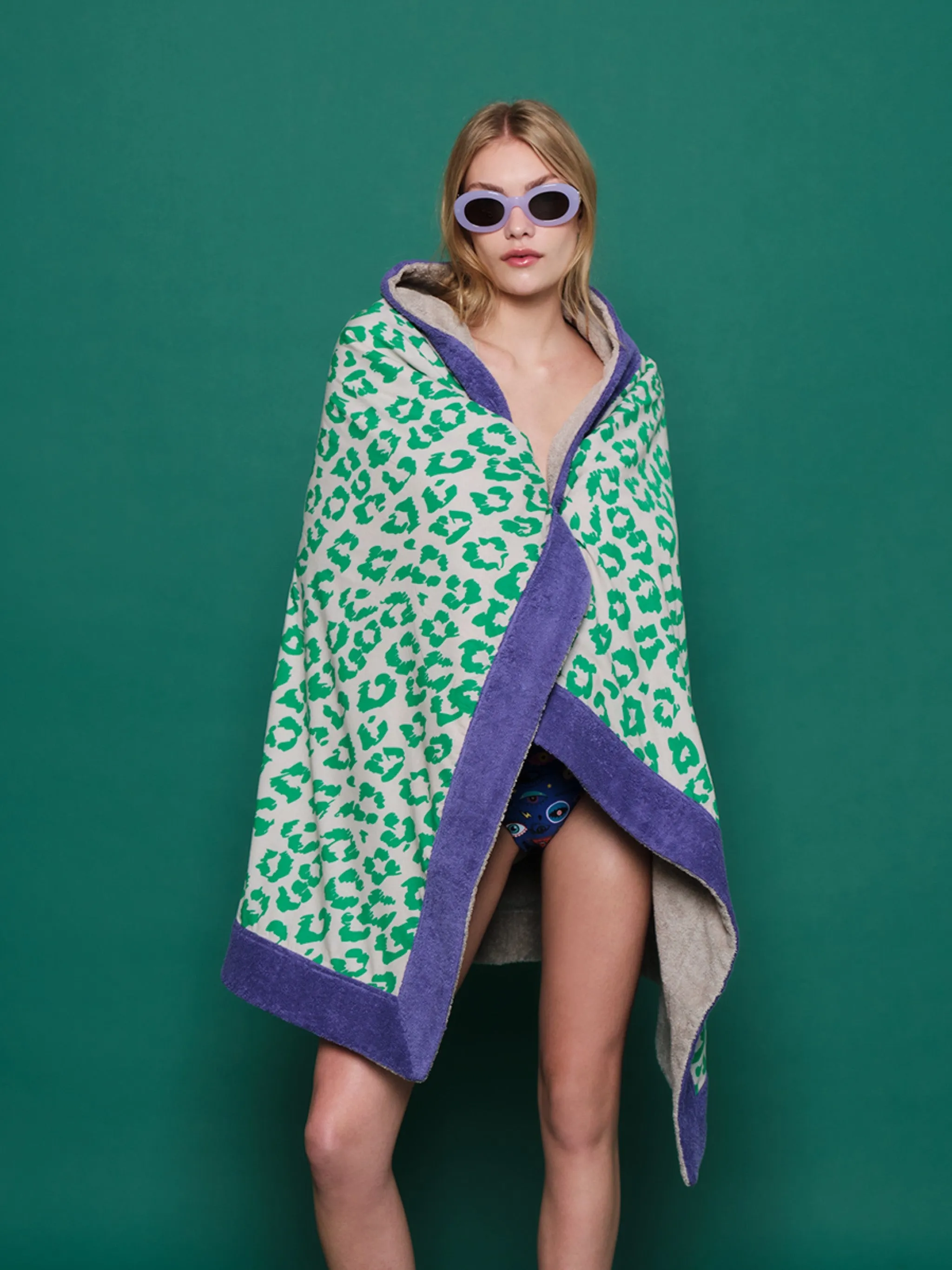 Green Leopard | Signature Beach Towel