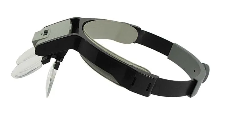 Head Magnifier- Illuminated Multipower- 1.5X,2X,2.5X,3.5X