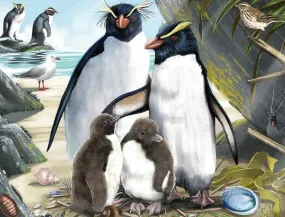 Holdson Treasures of Aotearoa S3 96pc Frame Tray Puzzle (Penguin Pride)