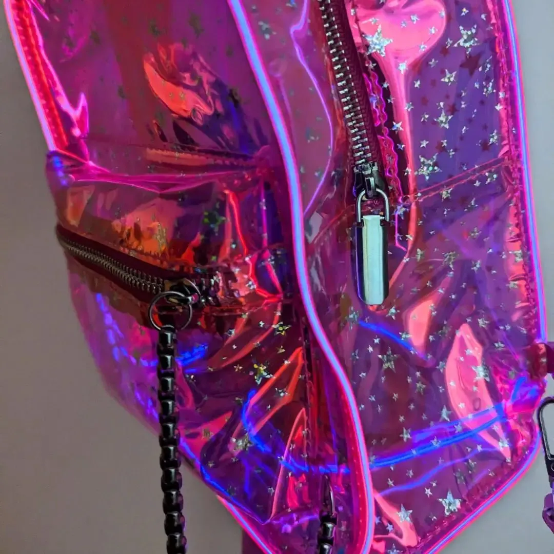 Holographic Star Backpack