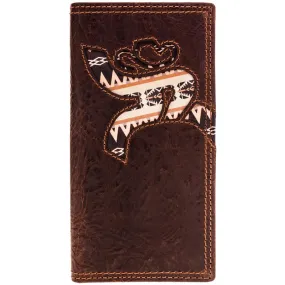 Hooey "Trap" Brown/Aztec Roughy Rodeo Wallet - RW011-BRAZ