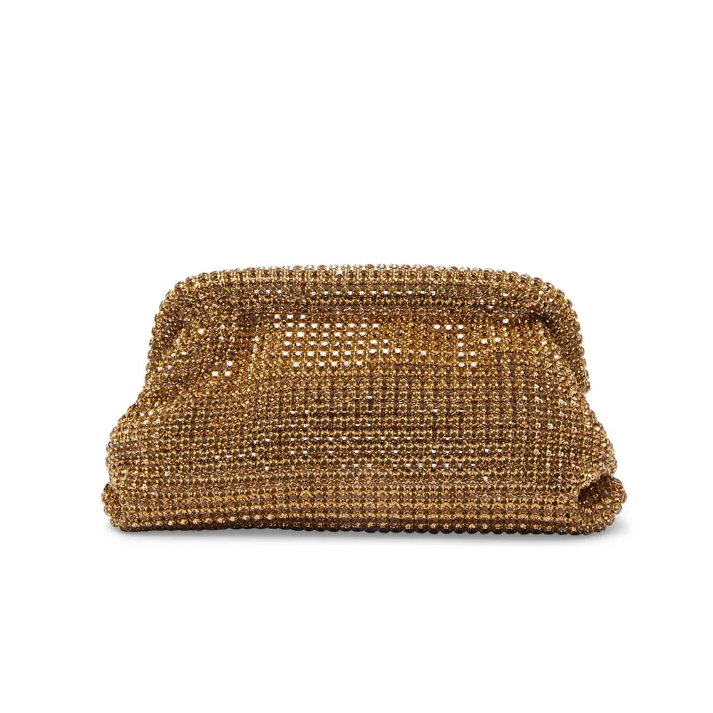 Kara Clutch in Dark Gold Crystal Sparkle