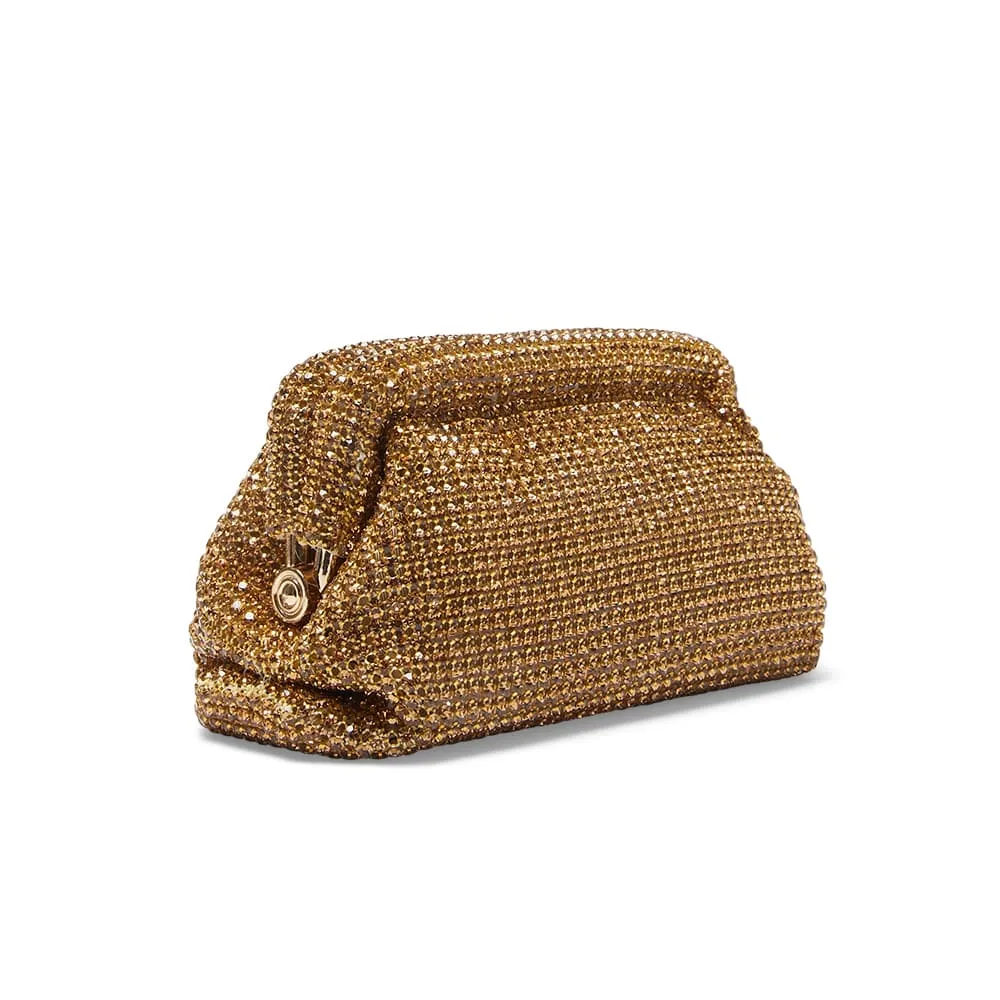 Kara Clutch in Dark Gold Crystal Sparkle