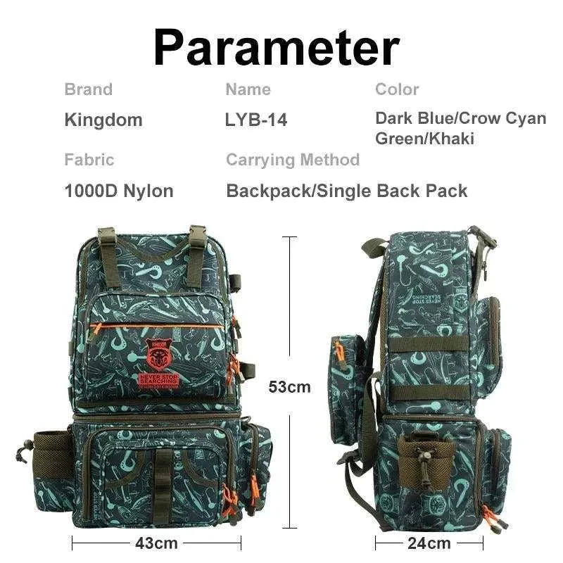 Kingdom Fishing Backpack 1000D