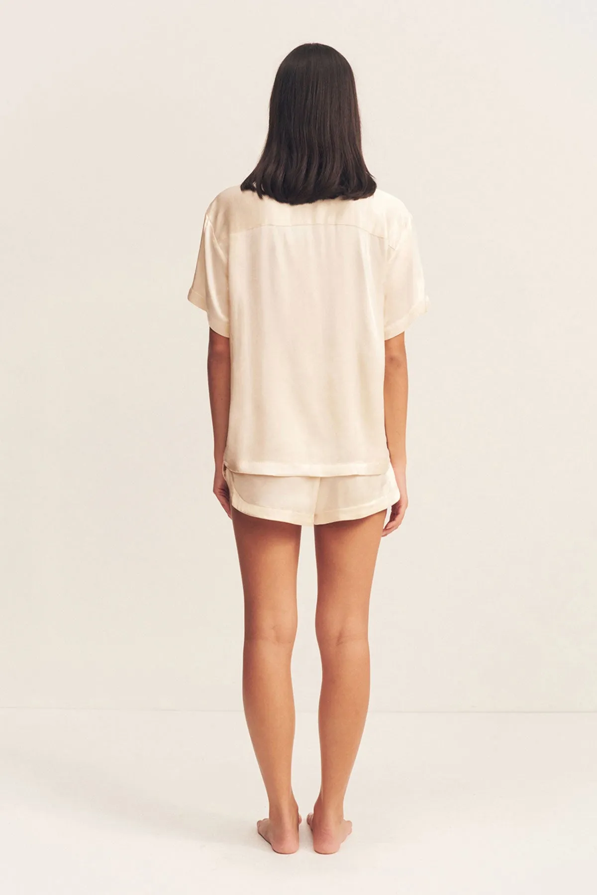 LA LUNE LOUNGE SHIRT SET - CREAM