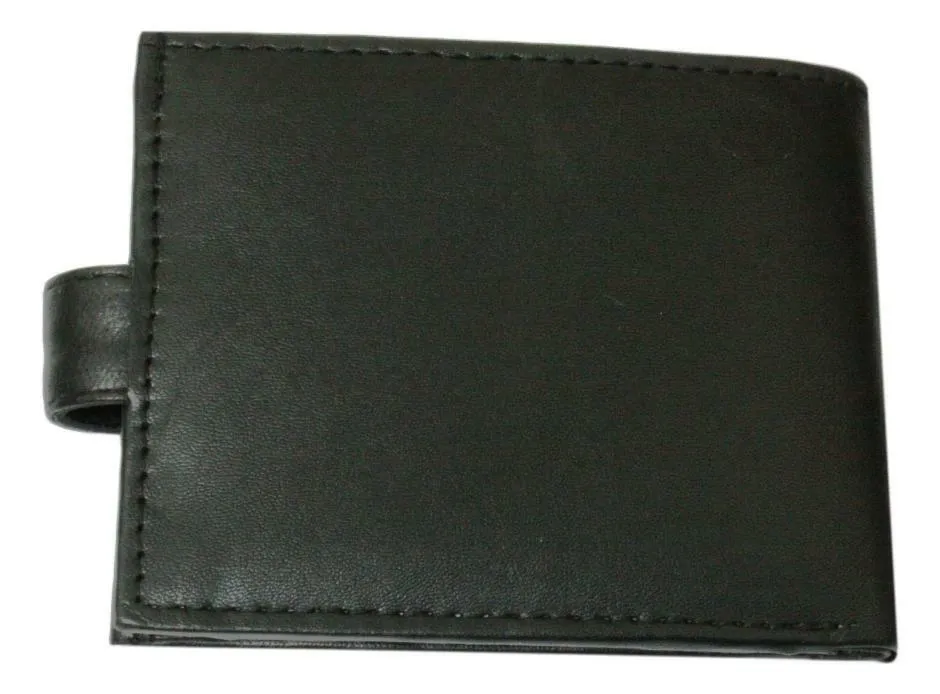 Labrador Head Leather Wallet In Black Or Brown