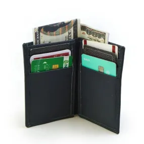 Leather Bi-Fold Mini Wallet