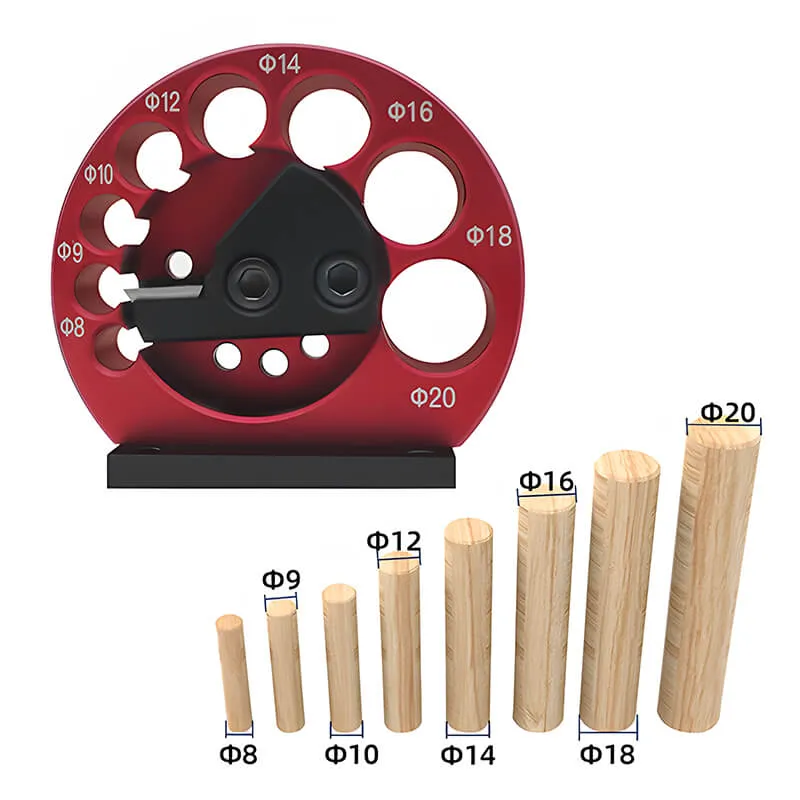 Levoite™ Dowel Making Jig - 8 Hole - Adjustable Dowel Maker Jig