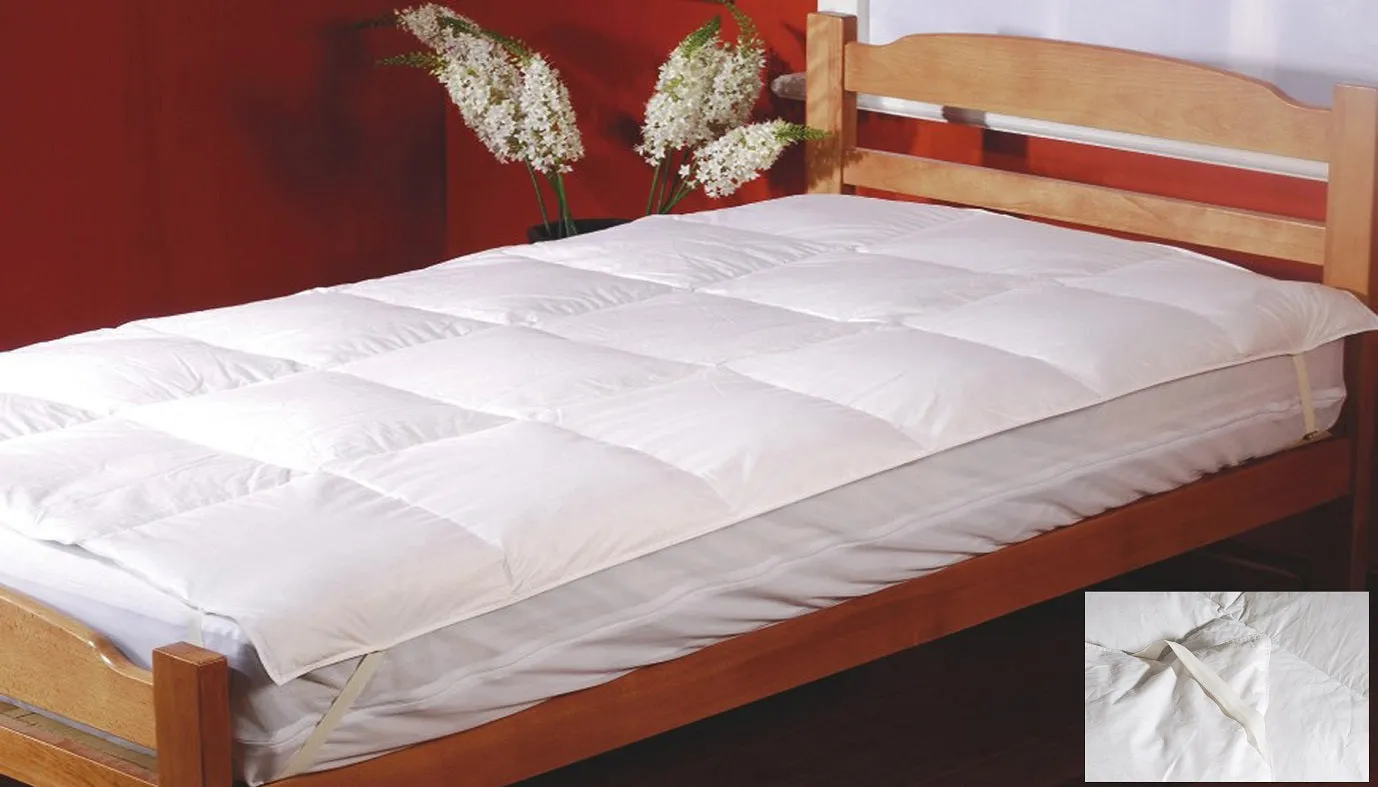 Luxurious Soft Goose Feather Mattress Topper Single