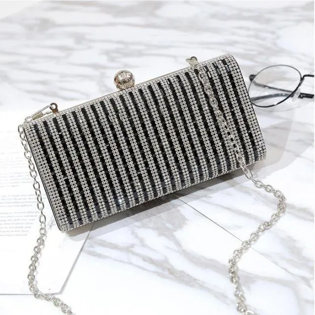 Luxy Moon Rhinestone Evening Bags Luxury Wedding Clutches