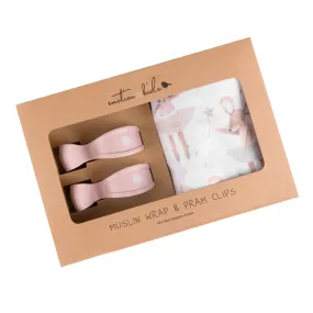 Magical Mouse Muslin Wrap & Blush Clip Set