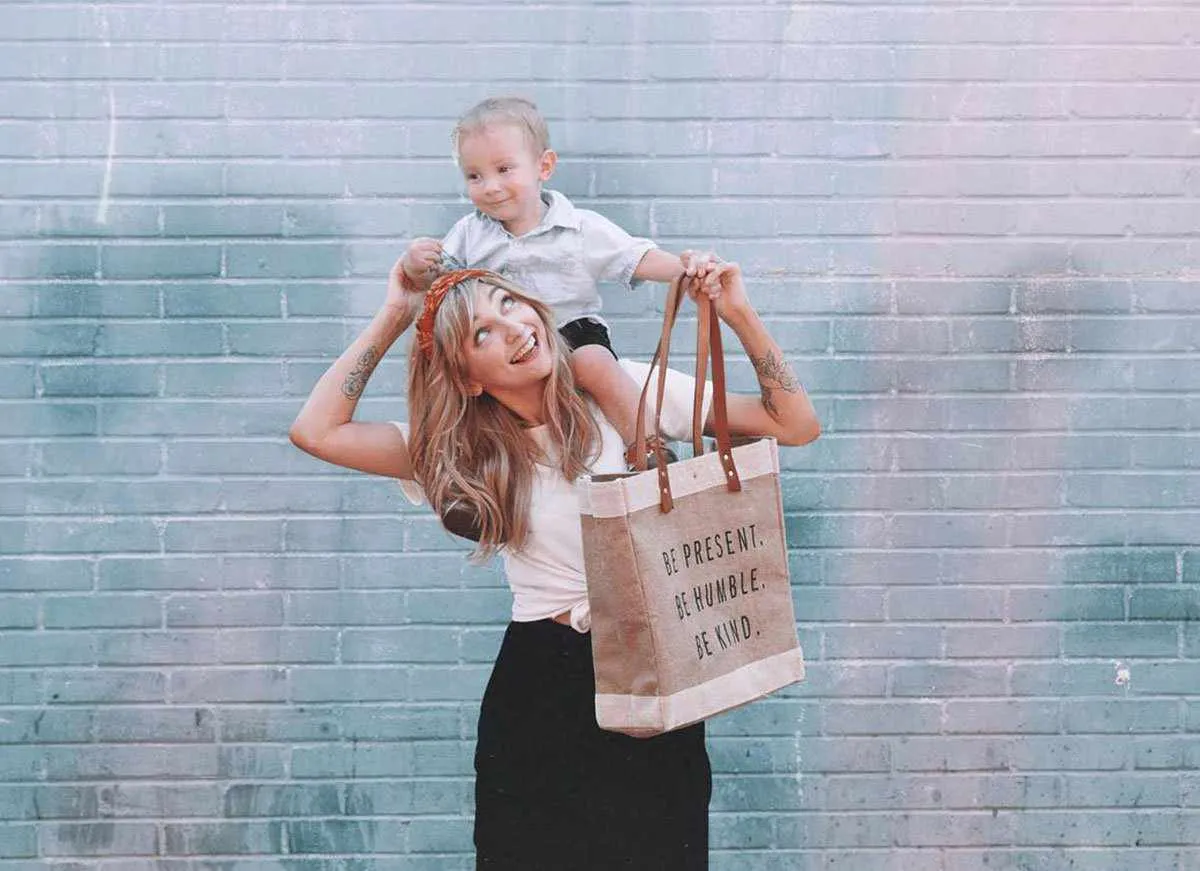 Market Tote in Natural - Wholesale