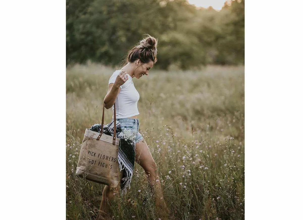 Market Tote in Natural - Wholesale