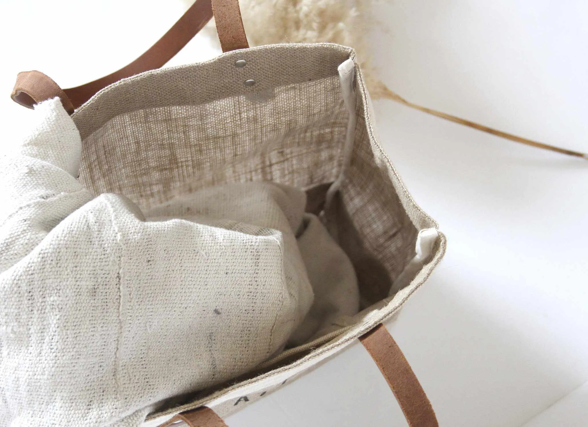 Market Tote in Natural - Wholesale