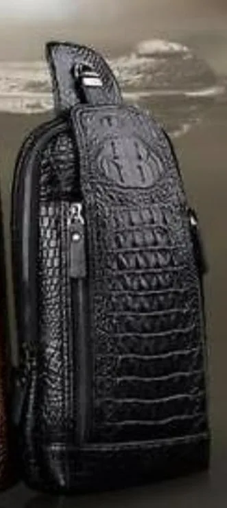 Men's Cross Body Croco Bags