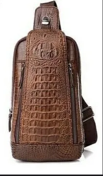 Men's Cross Body Croco Bags