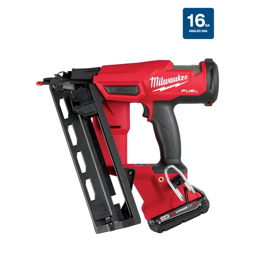 Milwaukee M18 Fuel 16 Gauge Angled Finish Nailer Kit