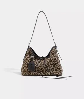 MS.POLKA leopard print hobo bag