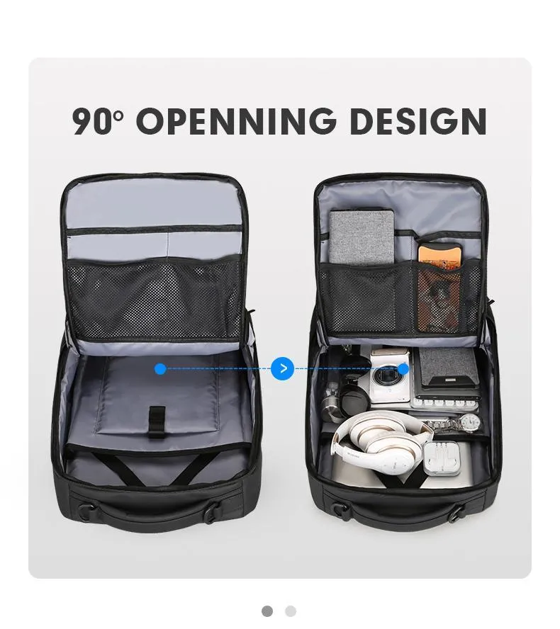 Multifunctional Anti-thief Fashion Backpack 15.6 inch Laptop USB Charging Travel Bag