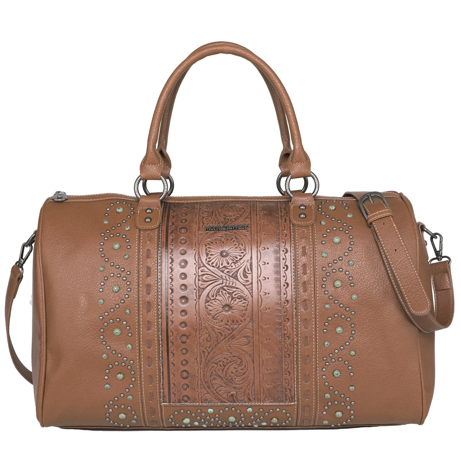 MW1067-5110 Montana West Embossed Collection Weekender Bag