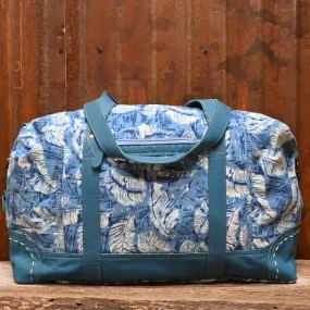 Myra Pinadora Traveller Bag in Blue  Leather and Cotton