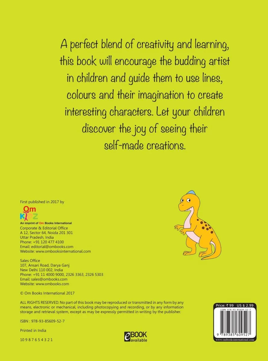 Om Books International How to Draw Dinosaurs : Step by step Drawing Book