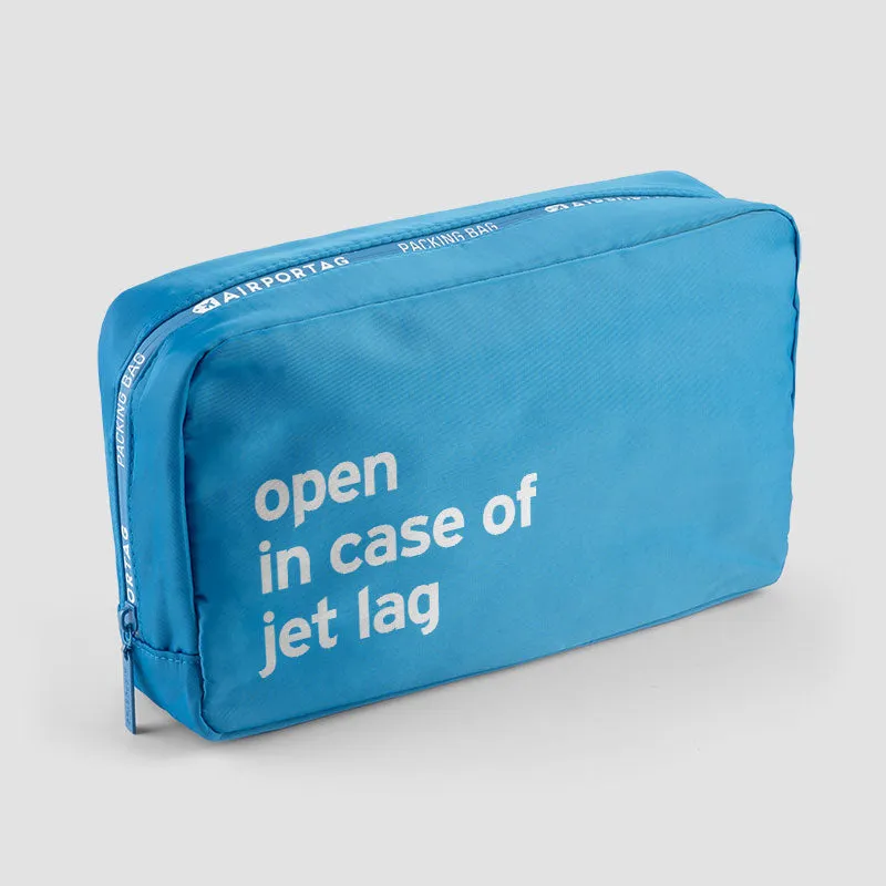 Open In Case Of Jet Lag - Packing Bag