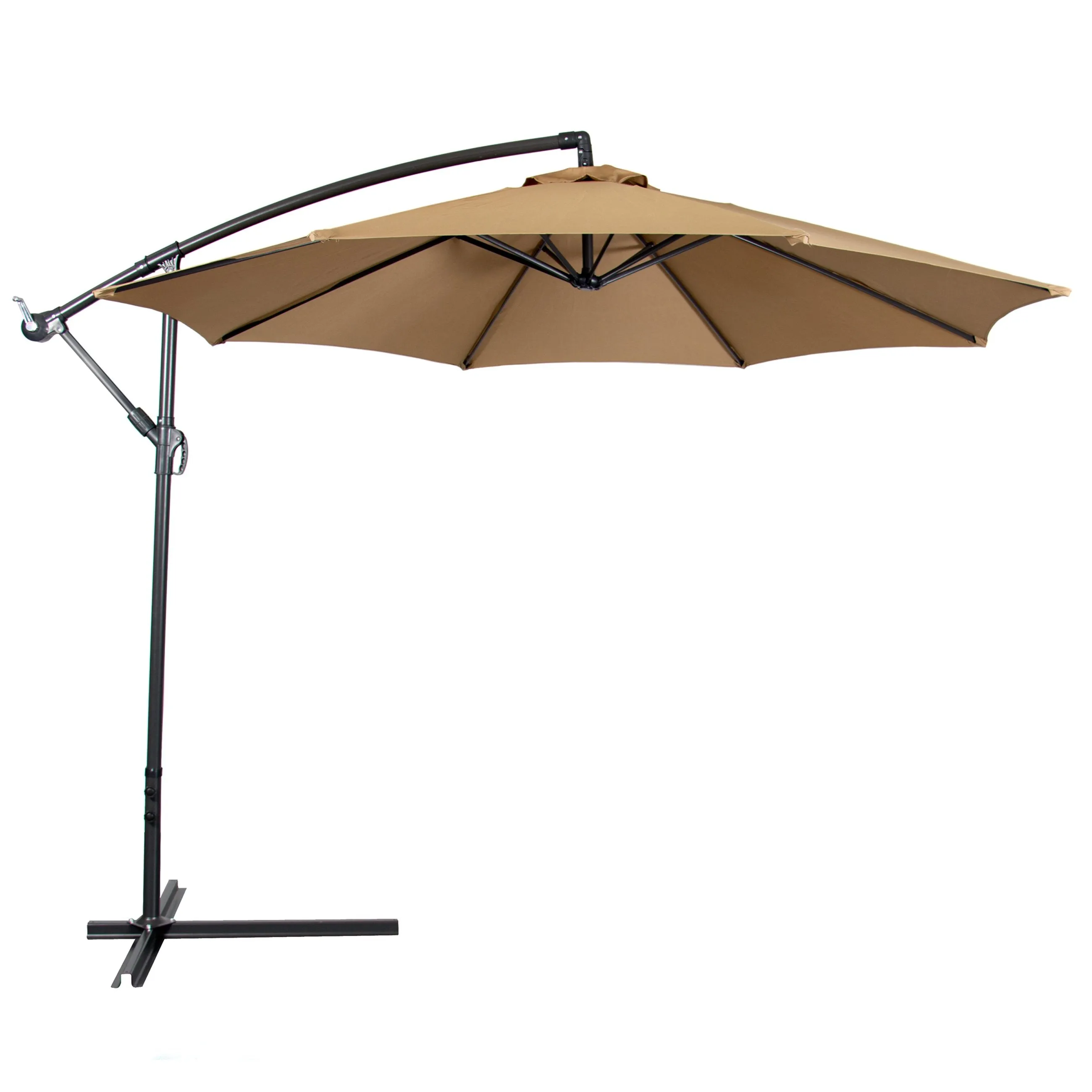 Patio Umbrella Offset 10' Hanging Umbrella Outdoor Market Umbrella New