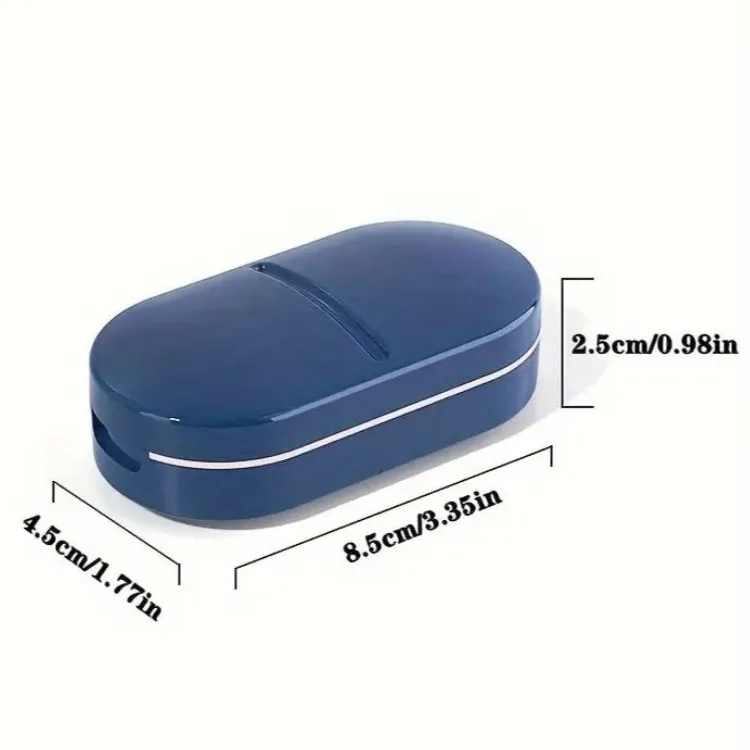 Portable 2-in-1 Pill Cutter & Organizer