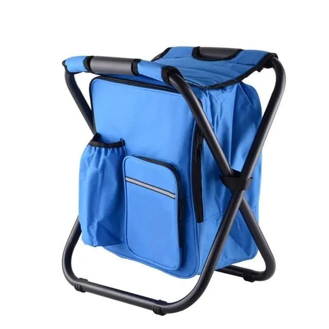 Portable Cooler Bag Chair - 3 in 1 Camping Stool for Travel, Beach, Hiking, Picnic