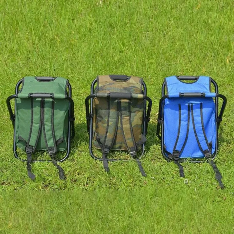 Portable Cooler Bag Chair - 3 in 1 Camping Stool for Travel, Beach, Hiking, Picnic