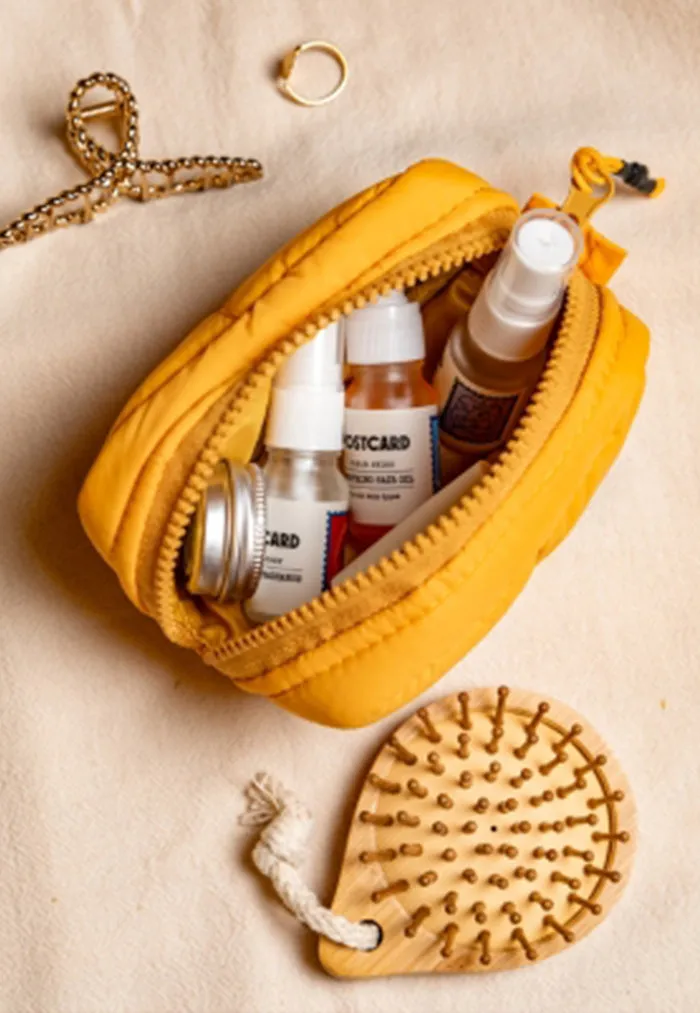 POSTCARD Travel Pouch - Summer Yellow