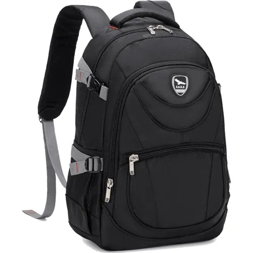 Power Laptop Backpack Rucksack School College Work Travel Bag - 45cm