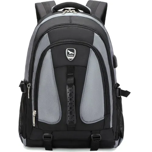 Power Laptop Backpack Rucksack School College Work Travel Bag - 52 cm Multicolour