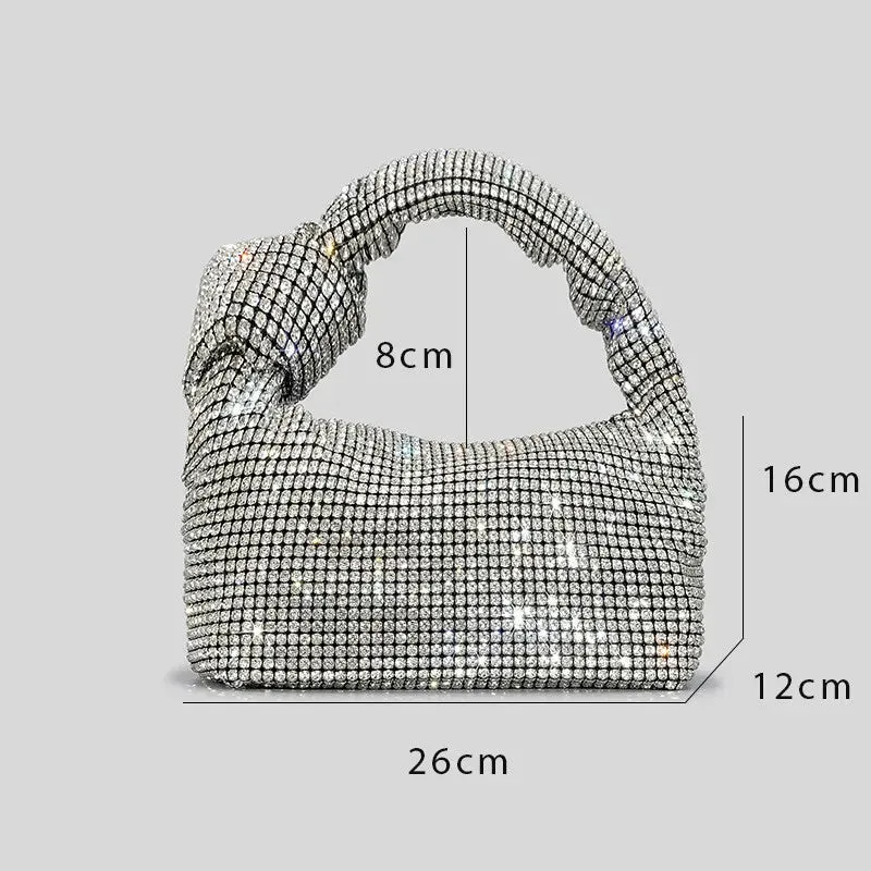 Pre Order:  Single Knot Rhinestone Handbag