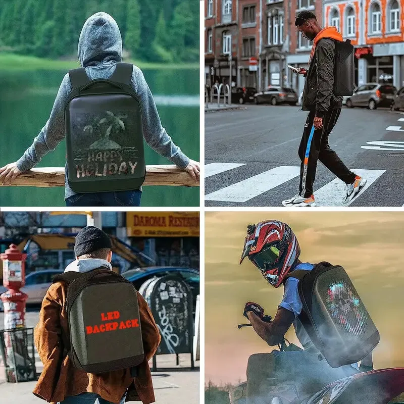 Premium Backpack with LED Display - Stay Connected, Stay Trendy